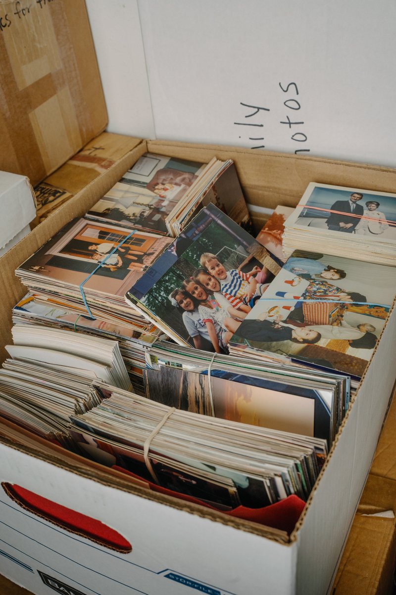 Old photos ready for scanning